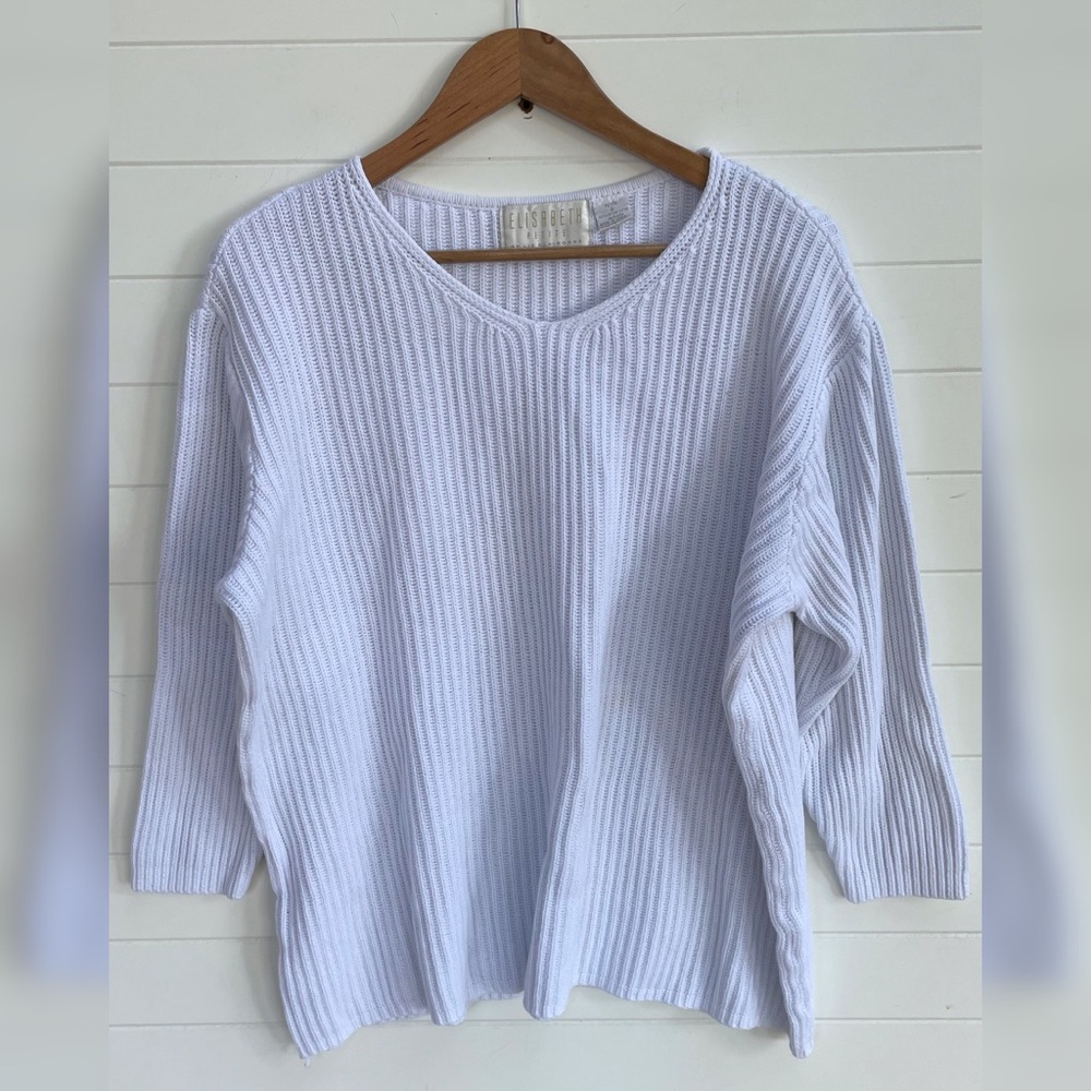 Elisabeth Liz Taylor Plus V-Neck Vintage Sweater